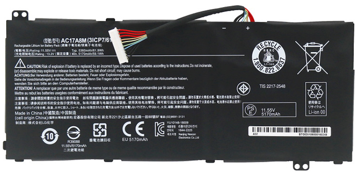 Recambio de Batería para portátil  ACER Spin-3-SP314-52