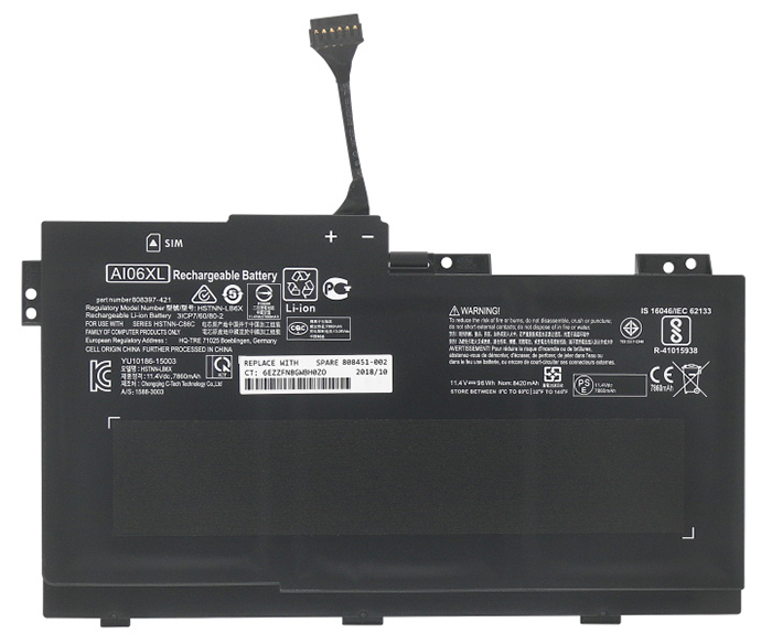 Recambio de Batería para portátil  HP ZBook-17-G3-TZV66eA