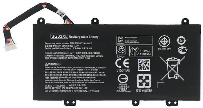 Recambio de Batería para portátil  HP 849048-421