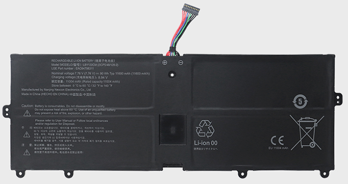 Recambio de Batería para portátil  LG LBY122CM