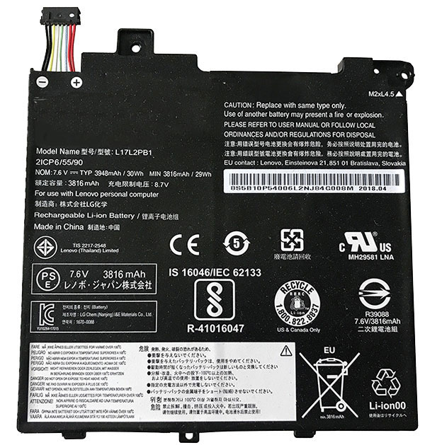 Recambio de Batería para portátil  LENOVO L17L2PB1