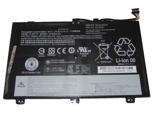 Recambio de Batería para portátil  LENOVO 00HW001