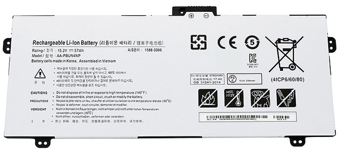Recambio de Batería para portátil  SAMSUNG NP940Z5J
